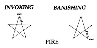 Pentagrams of fire